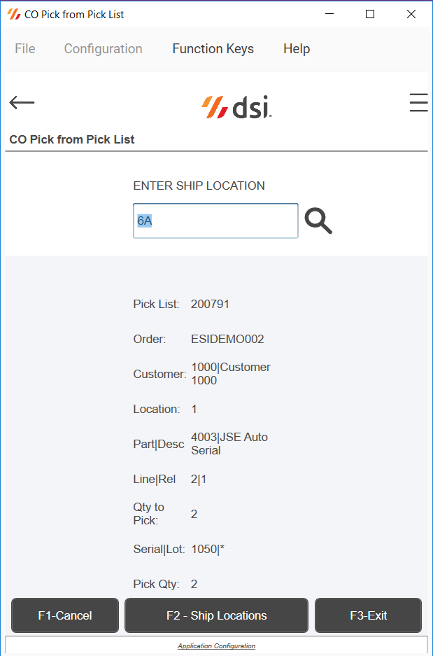 ifs customer order pick