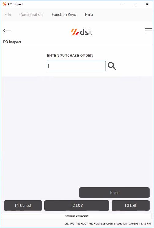 ifs Purchase Order Inspection