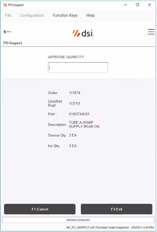 ifs Purchase Order Inspection