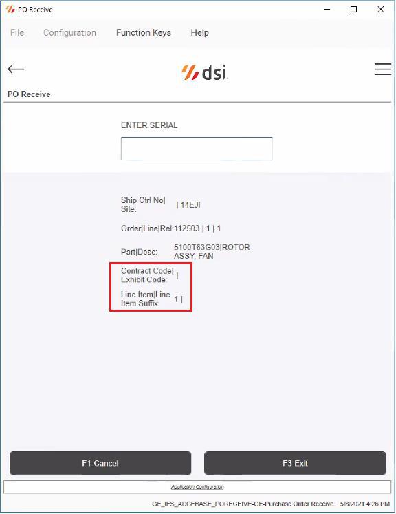 ifs Purchase Order Receive